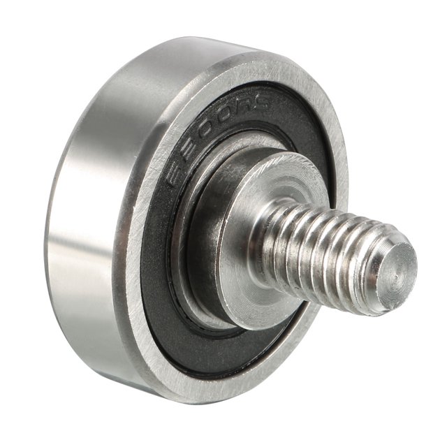 Unique Bargains Poulie de Roulement 30x9x9mm pour Tendeur, Roue de Convoyeur Coulissante, Tige Filetée M8*12 Métal