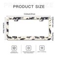 thumbnail image 6 of Abstract Bat Pattern License Plate Frames for Women Men Car Plate Holder Cover Metal Tag Aluminum Car Accessories Front Rear Plate Decor, 6 of 6