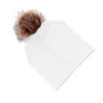 thumbnail image 1 of Tachiuwa Tuque Bobble en Coton pour Bébé, Nouveau-Né, 0-12 Mois - Blanc, 1 of 7
