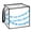 Blue Gradient Celebration, variant on Home Organizer Foldable Fabric Storage Bin With Handle Blue Gradient Triangle