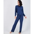 thumbnail image 2 of Real Essentials 2 Pack: Women’s Pajama Set Super-Soft Short & Long Sleeve Top With Pants (Available In Plus Size), 2 of 5