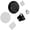 Black, variant on CEORPER Auto Locking Zinc Alloy Mechanical Door Stop Push Press Designs for Secure Use