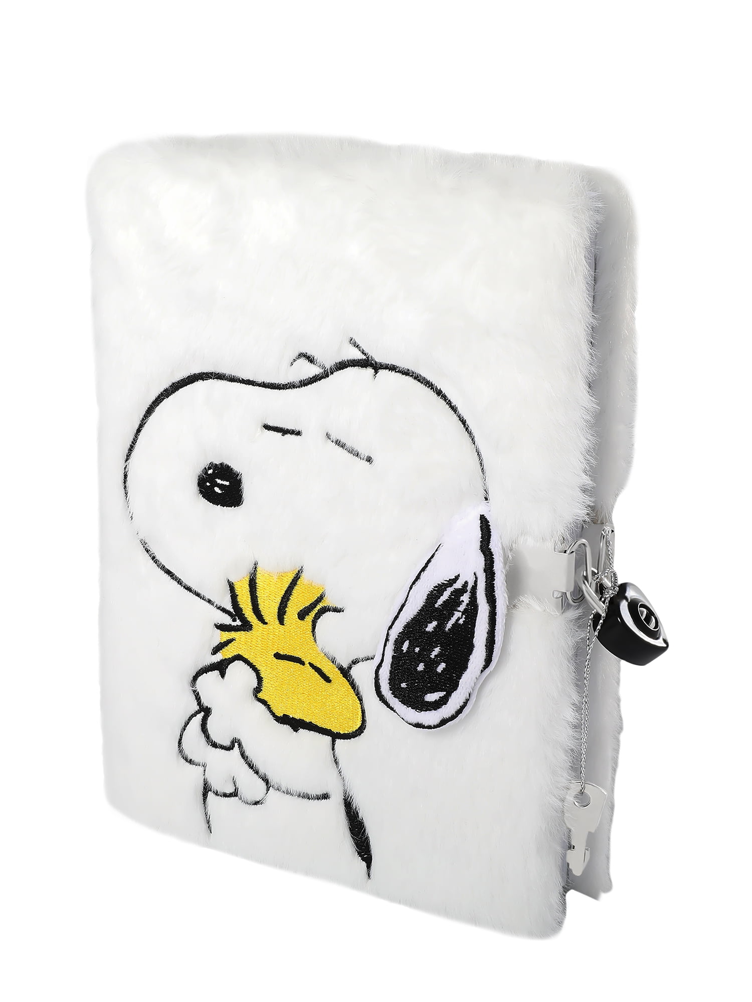 Snoopy Plush Journal with Lock and Key Closure 50 pages