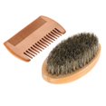 thumbnail image 1 of Kit de cuidado de barba y bigote para hombres: cepillo ovalado, herramientas de aseo para suavizar, acondicionar y limpiar, 1 of 5
