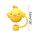 thumbnail image 2 of HOARBOEG 1PC Straw Tips Drinking Cap Proof Plugs Cover Creative Cup Accessories 6-8mm Straw Sealing Tools, 2 of 2