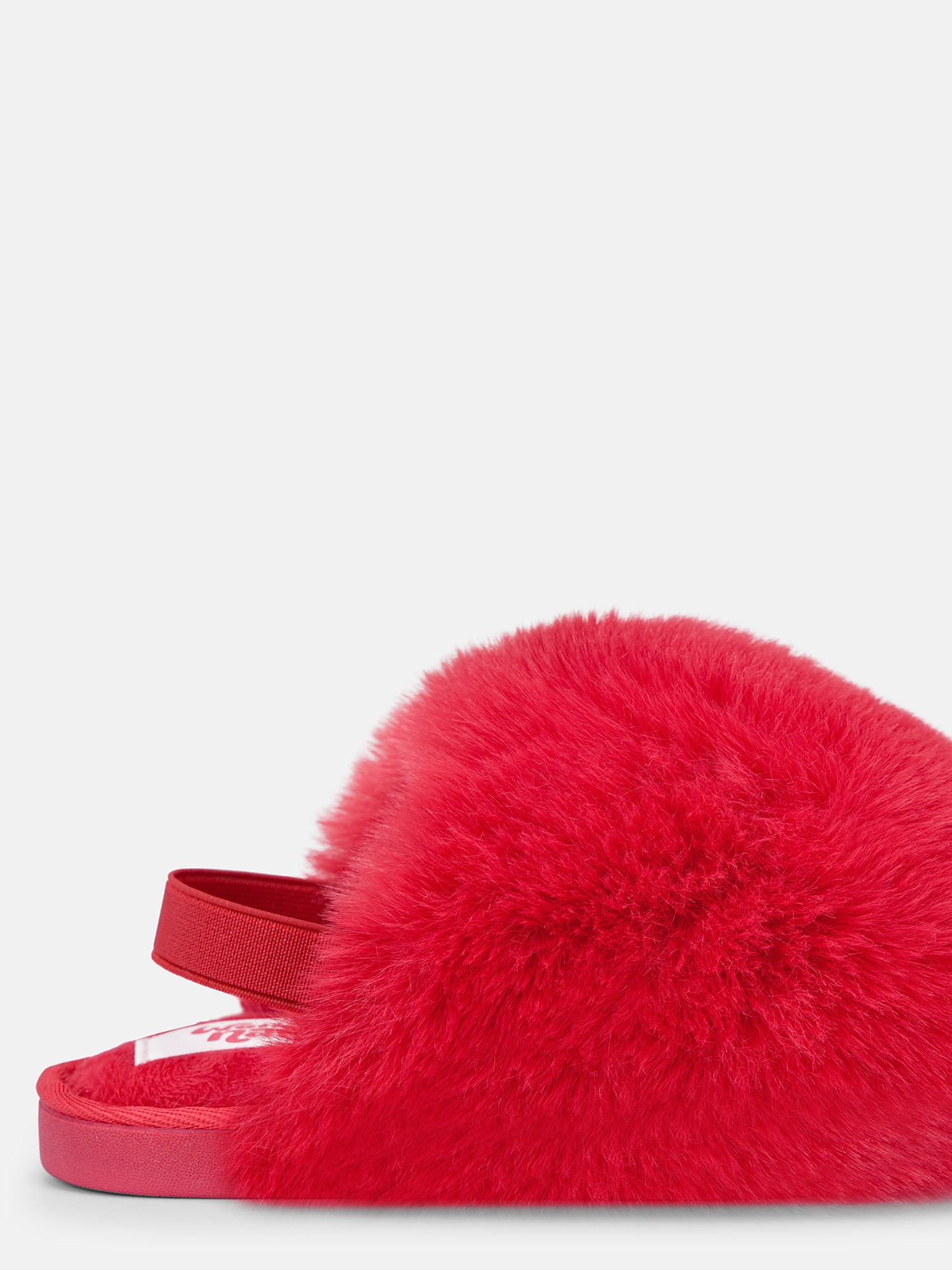 Wonder Nation Toddler, Little & Big Girls Faux Fur Puff Slippers