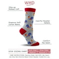 thumbnail image 3 of Rooster and Chicken Socks 2-Pack (Gray Heather/Charcoal Heather, Medium), 3 of 3