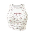 thumbnail image 4 of HUAXUN Women’s England Themed Crop Tank Top, Sleeveless Ribbed Top with Flag Print, Casual Form-Fitting Fan Wear, Breathable Summer Apparel, M-2XL (#030 White,XL), 4 of 4