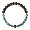 thumbnail image 1 of Pulsera de madera de agar natural con cuentas de jade azul de 6 mm de diámetro, 1 of 1