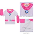 thumbnail image 4 of Rongking Princess Pink 2-Piece Pajamas Sets for Girls, Long Sleeve Suit, Size 3-9 Year, 4 of 7