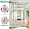 thumbnail image 3 of Yayeee Window Curtains Set of 2 for Living Room Light Filtering 63"x42", Small Floral Pattern, 3 of 7