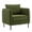 Green, variant on Hassch Velvet Accent Armchair, Modern Upholstered Lounge Chair with Soft Cushion and Sturdy Metal Legs, Cozy Single Sofa for Reading & Relaxing (Ivory)