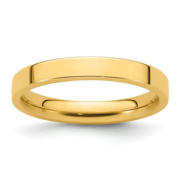 Primal Gold 14 Karat Yellow Gold 3mm Standard Flat Comfort Fit Band