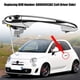 thumbnail image 4 of Qiilu Reemplazo de la manija exterior de la puerta del automóvil para Fiat 500 2012-2018 Chrome 68069943AC (lado izquierdo del conductor), 68069942AC (lado derecho del pasajero)(Left Driver Side) EOTVIA No, 4 of 6