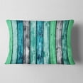 thumbnail image 2 of Designart Painted Wooden Planks - Abstract Throw Pillow - 12x20, 2 of 5