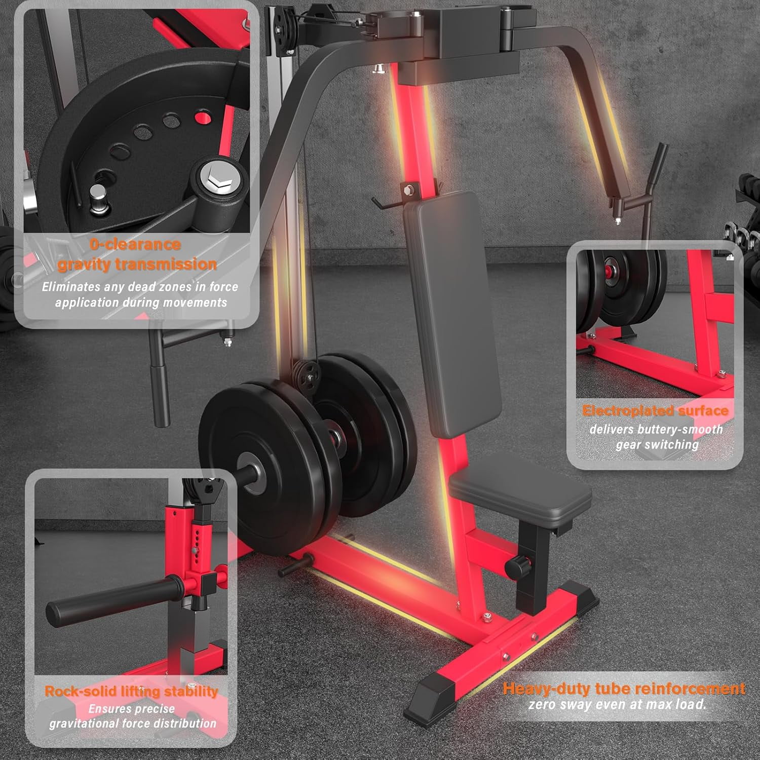 AECOJOY Chest Fly Machine, PEC Deck and Reverse Delt Machine with 450 lb Capacity, Adjustable Upper Body Workout Equipment for Home Gym