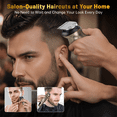 thumbnail image 4 of Beard Trimmer Kit for Men, 8 in 1 Waterproof Cordless Hair Clippers and Trimmers Set, Electric Razor Shavers for Men, LED Display, Adjustable Beard Grooming Kit Birthday Gifts for Men, 4 of 9