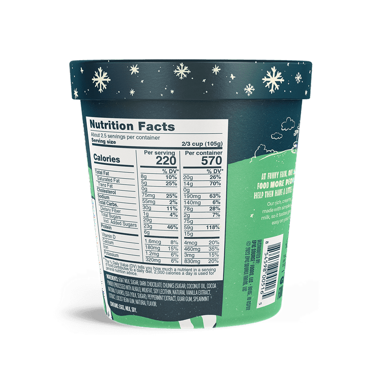 Funny Farm 14 oz. Mint Chocolate Chip Ice Cream (8 pack) - Walmart.com