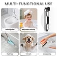 thumbnail image 5 of Stainless Steel Bidet Sprayer for Toilet, Adjustable Pressure Diaper Sprayer Kit with Shut Off Valve, 5 of 9