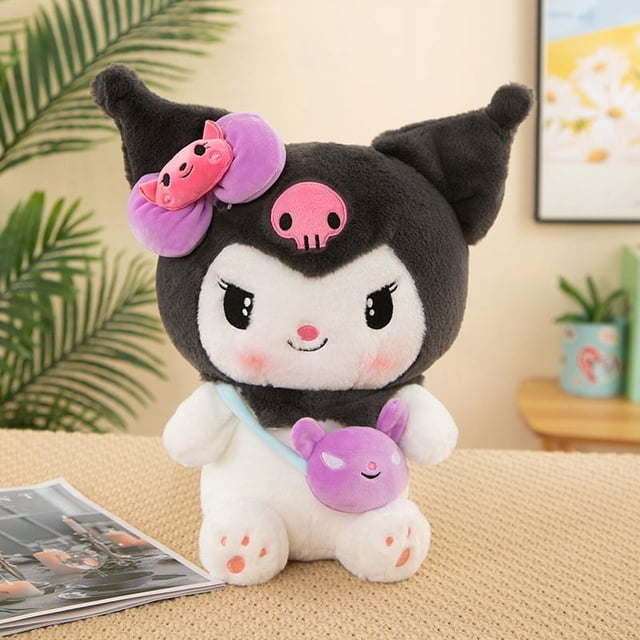 Muñecos de peluche Sanrio Kuromi Melody Cinnamoroll de 40 cm, almohada suave kawaii, figura de anime, decoración de dibujos animados, juguetes para niños, regalos