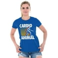 thumbnail image 4 of Cardio Workout Bigfoot Sasquatch Womens Slim Fit Graphic Tee Brisco Brands S, 4 of 5