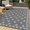 Grayish white, variant on 8x10ft Outdoor Rug, Reversible Waterproof Plastic Straw Patio Mat with Geometric Border Design, Camping & RV Floor Rug for Deck, Balcony, Backyard, Beach and Picnic,Grey