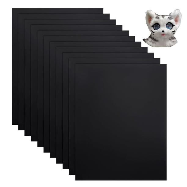 10 láminas de PVC para cosplay de 11 x 8,66 pulgadas y 0,23 mm de grosor, láminas de plástico moldeables para manualidades. Materiales de bricolaje. Lámina de PVC.