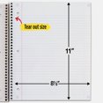 thumbnail image 4 of Five Star Spiral Notebook + Study App 5 Subject College Ruled Paper Fights Ink Bleed Water Resistant Cover 8-1/2"" x 11"" 200 Sheets Purple (38748), 4 of 5