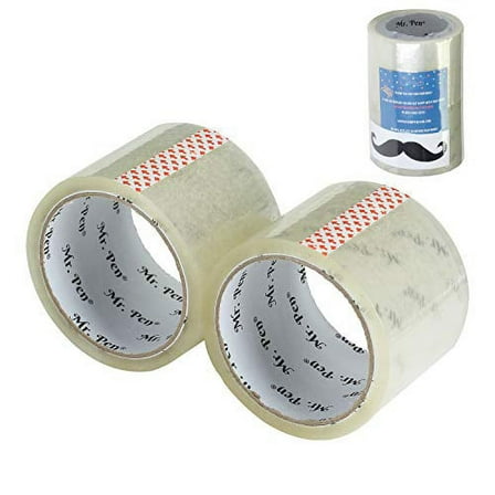 Mr. Pen- 3 inch Packing Tape, 2 Pack, Wide Tape, 45 Yards, 1.9mil, No Smell