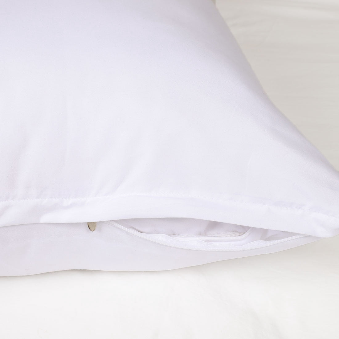 Unique Bargains Pillowcases 2 Pack Microfiber Body Pillow Covers White 20" x 60"