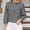 Black, variant on Plaid Shirts for Women 3/4 Puff Sleeve Mock Neck Gingham Blouses Casual Summer Cute Ruffled Yoke Tops