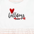thumbnail image 4 of Inktastic Bulldogs with Heart and Arrow Girls Baby Dress, 4 of 5