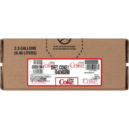 Diet Coke 2.5 Gallon Bag in Box Fountain Syrup