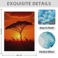 thumbnail image 3 of Diamond Art Kits for Adults - 5d Sunset Zoo Silhouettes Diamond Painting for Adults, Diamond Art for Adults Beginners, Diamond Painting Kits for Adults for Home Wall Decor, 3 of 7