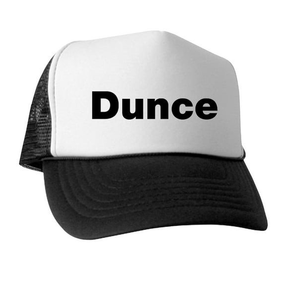 CafePress - Dunce - Trucker Hat - Polyester Foam Front and Nylon Mesh Weave Back