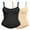 Black/Beige, variant on QYLUX Women’s Seamless Shapewear Bodysuit, V-Neck Sleeveless Tummy Control Body Shaper, Slimming & Invisible Under Dresses,Sizes S-XL