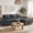 Gray, variant on 81" L-Shaped Sleeper Sofa Bed, Green Chenille Pull Out Couch Bed with Reversible Storage Chaise,USB Port,Side Pocket,Tool-Free Assembly