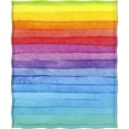 thumbnail image 2 of wuyei Rainbow Throw Blanket Gifts for Women Girls, Colorful Decor for Couch Bed Sofa Travelling Camping, Birthday Christmas Soft Cozy Lightweight Blankets for Kids Adults 50"x60", 2 of 5