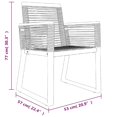 thumbnail image 4 of vidaXL 7 Piece Garden Dining Set Black PVC Rattan, 4 of 5