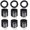 Black, variant on Pack of 36 Colorful Spring Spiral Wrist Coil Key Chain, Wristband Key Ring