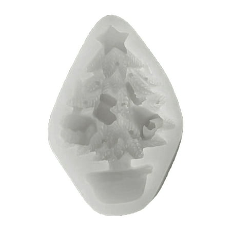 

Christmas Tree Fondant Mold Chocolate Mould Silica Gel Xmas Cake Cupcake Decoration Mold for Bakery Shop