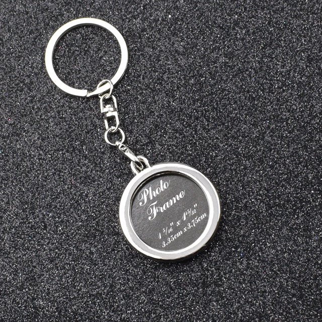 Llavero creativo con forma de amor, marco de fotos, llavero de pareja, llavero cuadrado con foto de personalidad, regalo conmemorativo