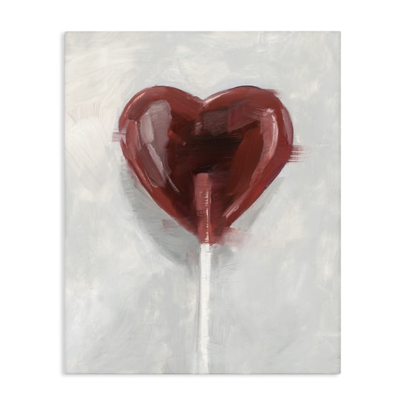 Stupell Industries Heart Shaped Lollipop Canvas Wall Art, design by Ethan Harper