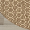 thumbnail image 5 of Nourison Reversible Indoor Outdoor 8' x Round Natural Modern Rug, 5 of 10