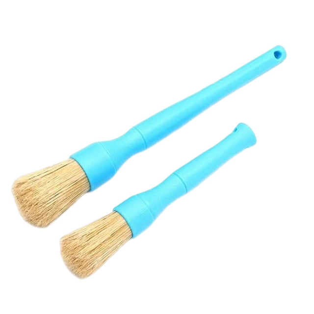 2 cepillos para detalles de vehículos, herramienta práctica profesional para el exterior d de Azul Cola Cepillo para detalles de automóviles