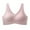 Pink, variant on Diufon Sports Bras for Women Seamless Stretch No Underwire Comfort Bra Solid Color Wide Strap Bras