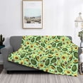thumbnail image 2 of Fuzoiu Avocado With Seeds Print Flannel Blanket,Throw Blanket,Flannel Home Decor,Fleece Bed Blankets,Cozy Soft Blanket for Bed, Sofa, Camping, and Travel-60"x50", 2 of 6