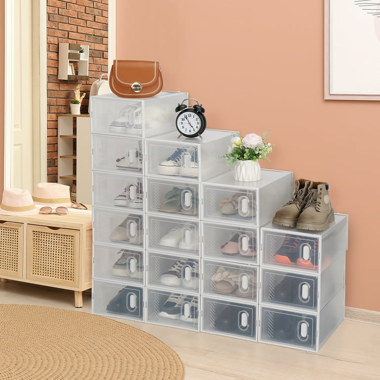 Entryway Stackable Shoe Rack Easy Assemble Shoe Organizer for Dorm