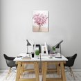 thumbnail image 7 of Chic Pink Flowers Canvas Wall Art Abstract Bouquet in Vase, 12X16inch Artwork Prints. Perfect for Teen Girl's Bedroom, Pink Floral Picture Poster for Bathroom Decor, 7 of 7