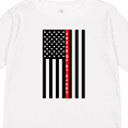 thumbnail image 4 of Inktastic Firefighter Daddy Flag Boys or Girls Long Sleeve Toddler T-Shirt, 4 of 5